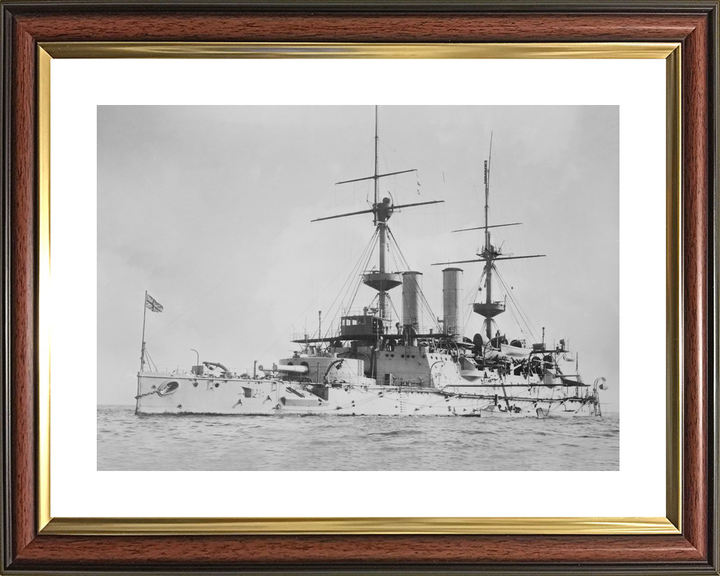 HMS Hood (1859) Royal Navy Cruiser At Anchor Photo Print Wall Art Decor - Posters, Prints, & Visual Artwork - by Hampshire Prints (image 8 of 9)