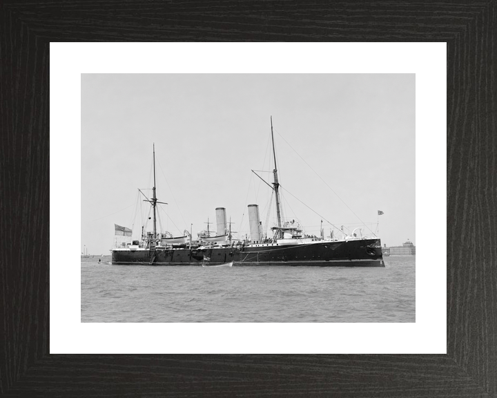 HMS Magicienne 1890 Marathon Class Cruiser 1899 Low Starboard View Photo Print - Posters, Prints, & Visual Artwork - by Hampshire Prints (image 2 of 9)