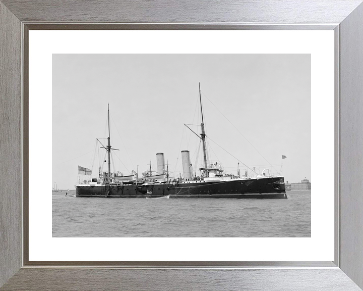 HMS Magicienne 1890 Marathon Class Cruiser 1899 Low Starboard View Photo Print - Posters, Prints, & Visual Artwork - by Hampshire Prints (image 6 of 9)