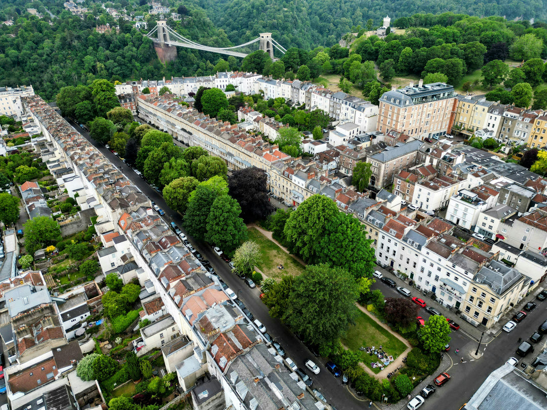 Clifton Bristol from above Photo Print - Canvas - Framed Photo Print - Hampshire Prints