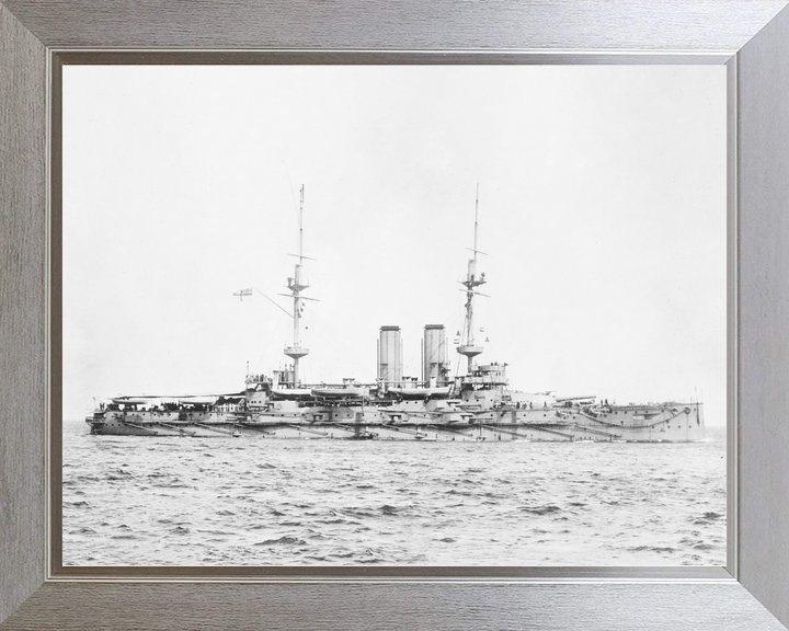 HMS Russell 1901 Pre Dreadnought Battleship Starboard View Photo Print - Posters, Prints, & Visual Artwork - by Hampshire Prints (image 7 of 9)