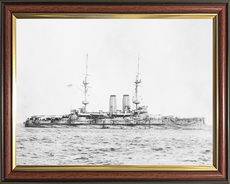 HMS Russell 1901 Pre Dreadnought Battleship Starboard View Photo Print - Posters, Prints, & Visual Artwork - by Hampshire Prints (image 9 of 9)