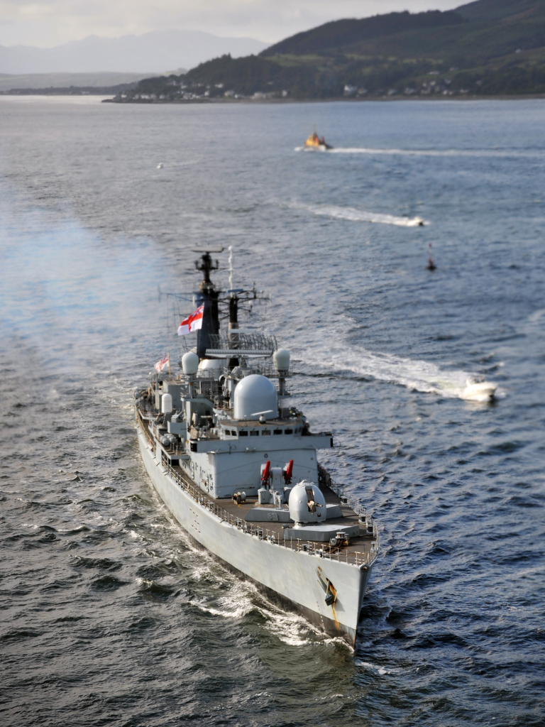 HMS Manchester D95 Type 42 Destroyer High Starboard Bow View Photo Print - Posters, Prints, & Visual Artwork - by Hampshire Prints (image 1 of 9)