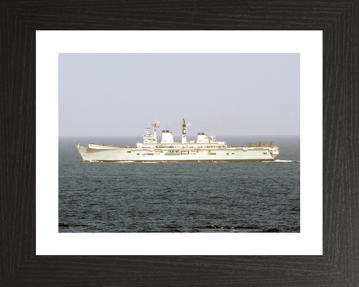 HMS Illustrious (R06) Royal Navy Invincible Class Aircraft Carrier Port Beam Photo Print Wall Art Decor - Posters, Prints, & Visual Artwork - by Hampshire Prints (image 2 of 9)