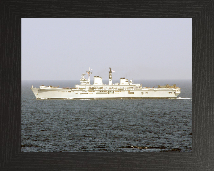 HMS Illustrious (R06) Royal Navy Invincible Class Aircraft Carrier Port Beam Photo Print Wall Art Decor - Posters, Prints, & Visual Artwork - by Hampshire Prints (image 3 of 9)