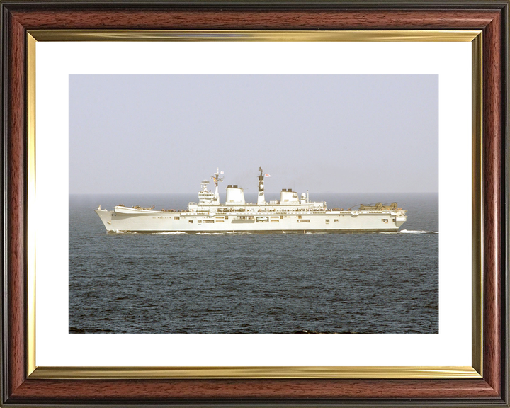 HMS Illustrious (R06) Royal Navy Invincible Class Aircraft Carrier Port Beam Photo Print Wall Art Decor - Posters, Prints, & Visual Artwork - by Hampshire Prints (image 8 of 9)