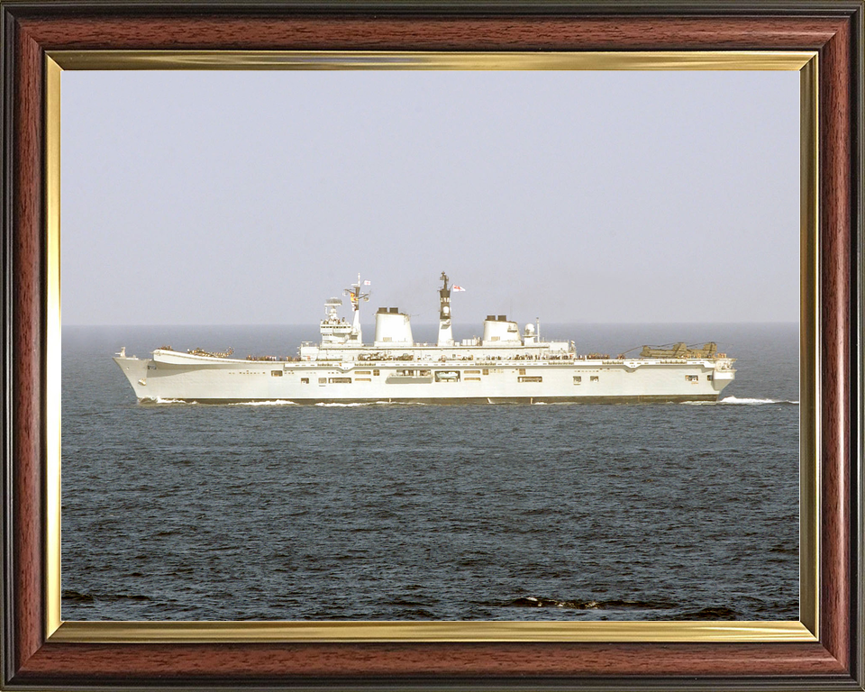 HMS Illustrious (R06) Royal Navy Invincible Class Aircraft Carrier Port Beam Photo Print Wall Art Decor - Posters, Prints, & Visual Artwork - by Hampshire Prints (image 9 of 9)