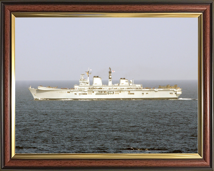 HMS Illustrious (R06) Royal Navy Invincible Class Aircraft Carrier Port Beam Photo Print Wall Art Decor - Posters, Prints, & Visual Artwork - by Hampshire Prints (image 9 of 9)