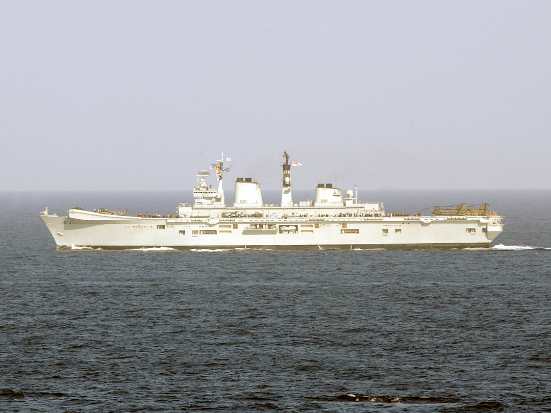 HMS Illustrious (R06) Royal Navy Invincible Class Aircraft Carrier Port Beam Photo Print Wall Art Decor - Posters, Prints, & Visual Artwork - by Hampshire Prints (image 1 of 9)