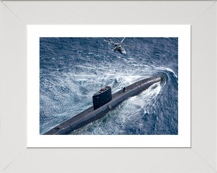 HMS Trenchant S91 Trafalgar Class Submarine 2017 With Wildcat Photo Print - Posters, Prints, & Visual Artwork - by Hampshire Prints (image 4 of 9)