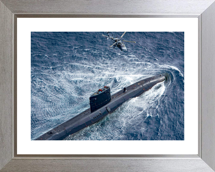 HMS Trenchant S91 Trafalgar Class Submarine 2017 With Wildcat Photo Print - Posters, Prints, & Visual Artwork - by Hampshire Prints (image 6 of 9)