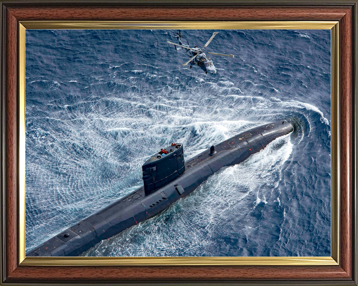 HMS Trenchant S91 Trafalgar Class Submarine 2017 With Wildcat Photo Print - Posters, Prints, & Visual Artwork - by Hampshire Prints (image 9 of 9)