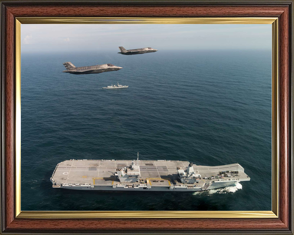 HMS Queen Elizabeth R08 Queen Elizabeth Class Aircraft Carrier September 2018 Flypast Photo Print - Posters, Prints, & Visual Artwork - by Hampshire Prints (image 9 of 9)