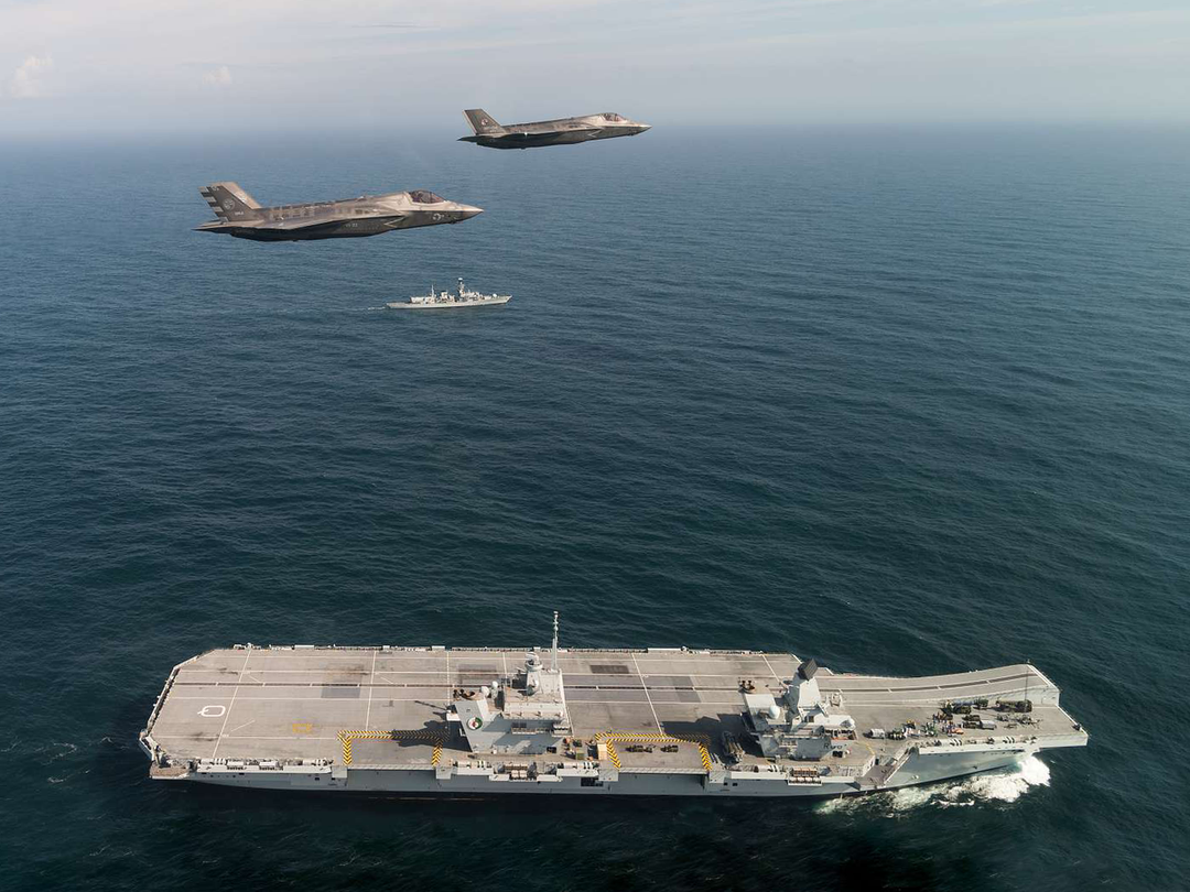 HMS Queen Elizabeth R08 Queen Elizabeth Class Aircraft Carrier September 2018 Flypast Photo Print - Posters, Prints, & Visual Artwork - by Hampshire Prints (image 1 of 9)