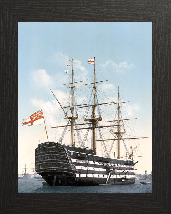 HMS Victory Flagship c1890 Photo Print - Posters, Prints, & Visual Artwork - by Hampshire Prints (image 3 of 9)
