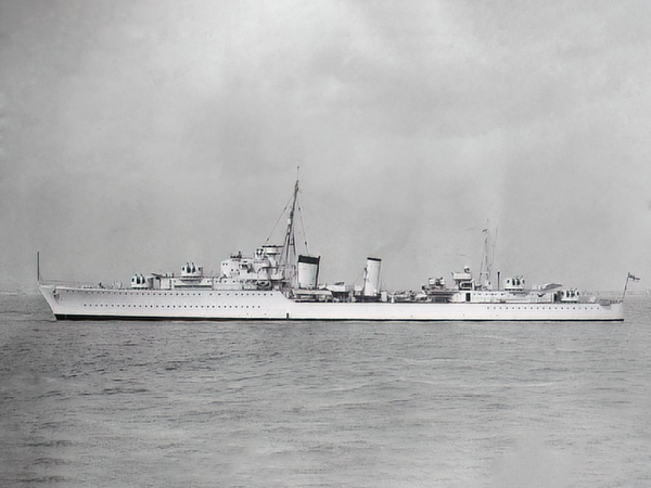 HMS Afridi F07 Tribal Class Destroyer 1938