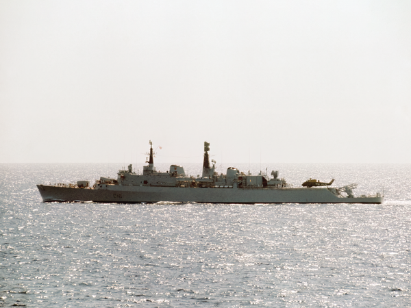 HMS Antrim D18 County Class Destroyer October 1976