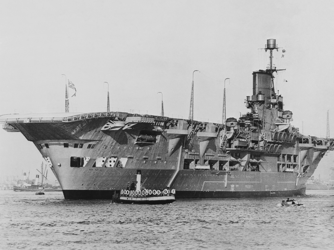 HMS Ark Royal (91) Royal Navy Aircraft Carrier At Anchor Photo Print Wall Art Decor Posters, Prints, & Visual Artwork Hampshire Prints 6 x 4 No Frame No