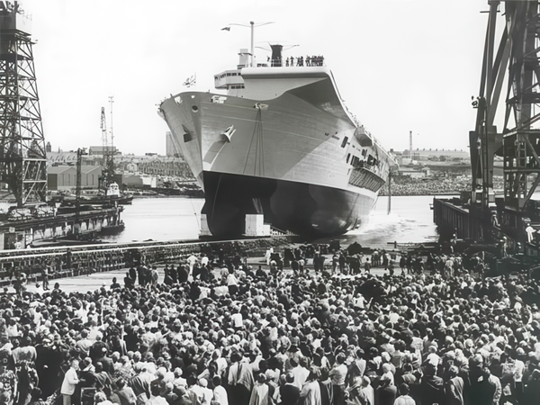 HMS Ark Royal R07 Invincible Class Aircraft Carrier June 1981