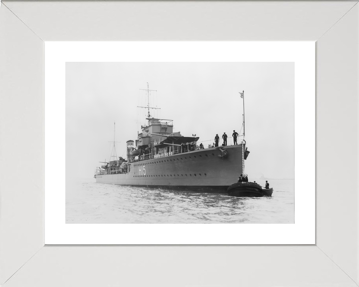 HMS Esk (H15) Royal Navy E Class Destroyer At A Buoy Photo Print Wall Art Decor - Posters, Prints, & Visual Artwork - by Hampshire Prints (image 4 of 9)