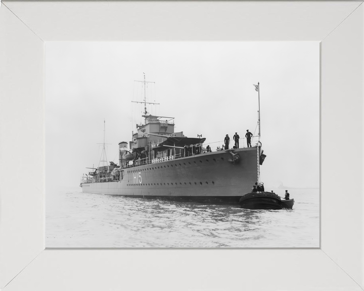 HMS Esk (H15) Royal Navy E Class Destroyer At A Buoy Photo Print Wall Art Decor - Posters, Prints, & Visual Artwork - by Hampshire Prints (image 5 of 9)