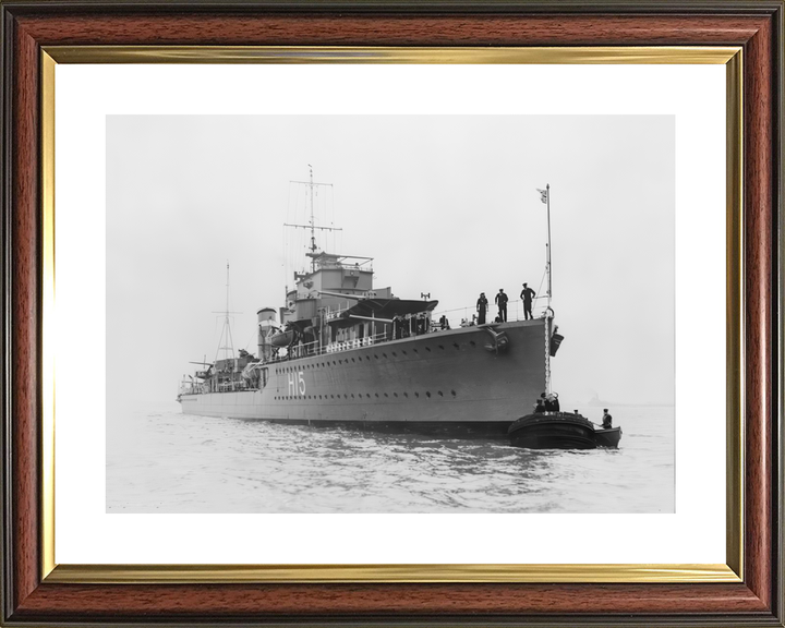 HMS Esk (H15) Royal Navy E Class Destroyer At A Buoy Photo Print Wall Art Decor - Posters, Prints, & Visual Artwork - by Hampshire Prints (image 8 of 9)