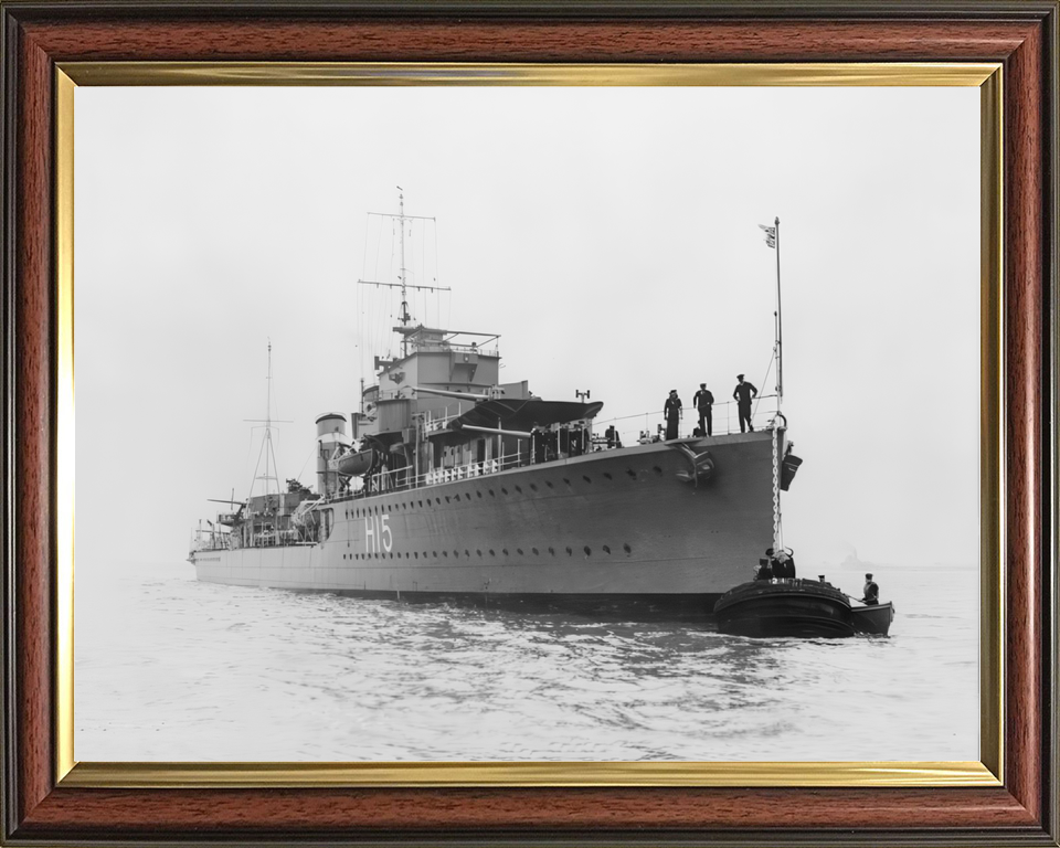 HMS Esk (H15) Royal Navy E Class Destroyer At A Buoy Photo Print Wall Art Decor - Posters, Prints, & Visual Artwork - by Hampshire Prints (image 9 of 9)