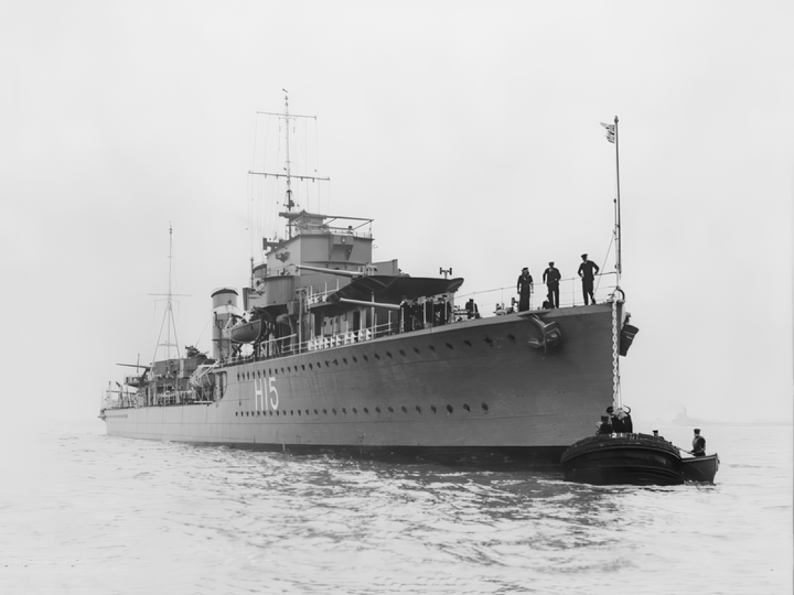HMS Esk (H15) Royal Navy E Class Destroyer At A Buoy Photo Print Wall Art Decor - Posters, Prints, & Visual Artwork - by Hampshire Prints (image 1 of 9)