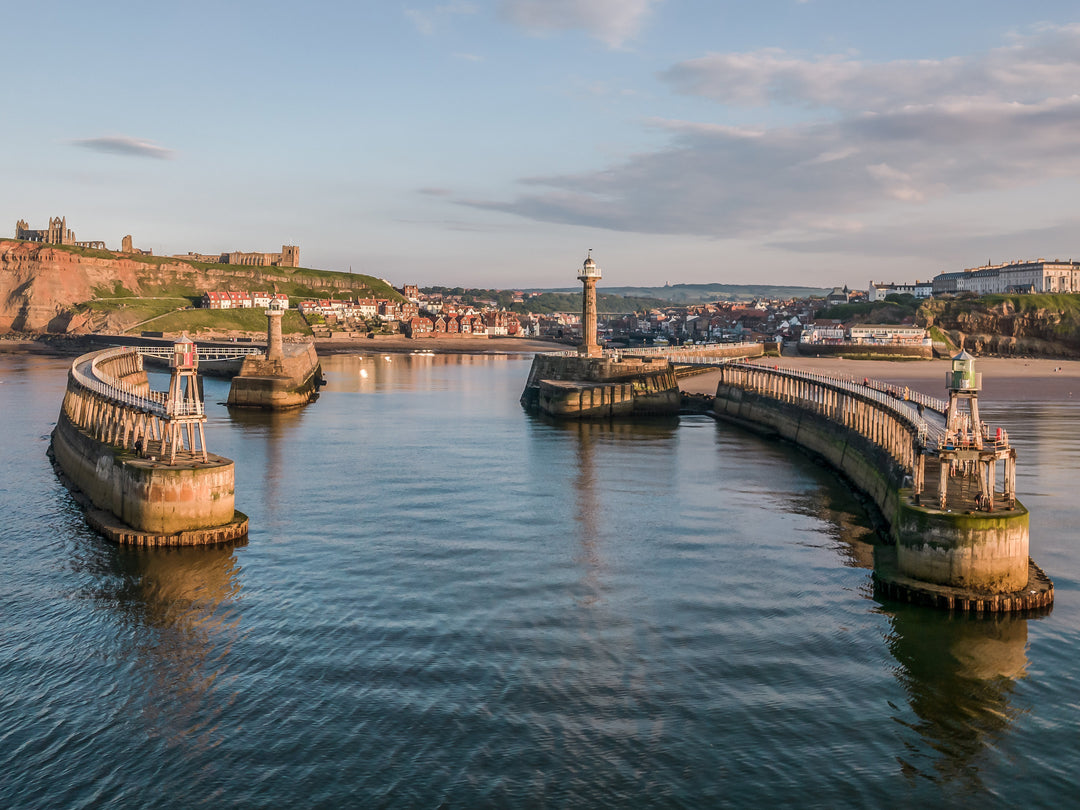 Whitby Harbour Yorkshire in summer Photo Print - Canvas - Framed Photo Print - Hampshire Prints