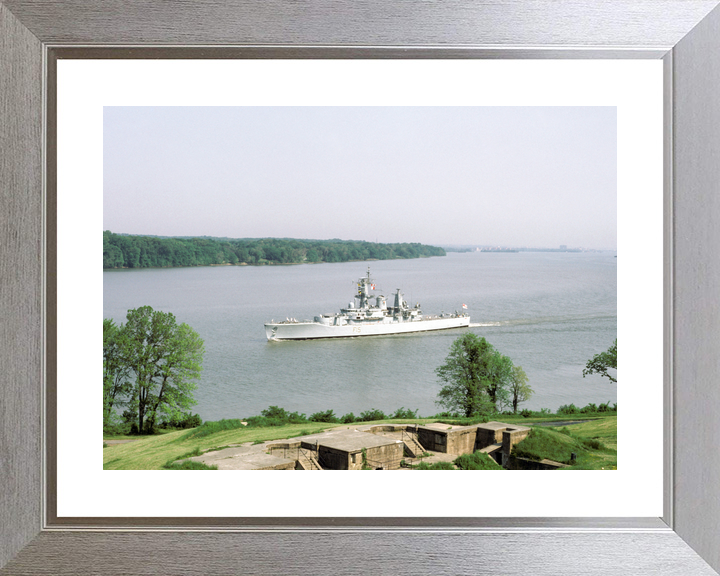 HMS Euryalus (F15) Royal Navy Leander Class Frigate Entering Port Photo Print Wall Art Decor - Posters, Prints, & Visual Artwork - by Hampshire Prints (image 6 of 9)