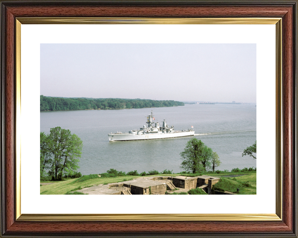 HMS Euryalus (F15) Royal Navy Leander Class Frigate Entering Port Photo Print Wall Art Decor - Posters, Prints, & Visual Artwork - by Hampshire Prints (image 8 of 9)