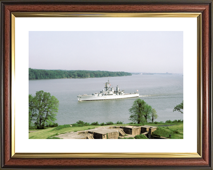 HMS Euryalus (F15) Royal Navy Leander Class Frigate Entering Port Photo Print Wall Art Decor - Posters, Prints, & Visual Artwork - by Hampshire Prints (image 8 of 9)