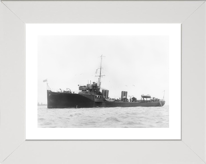 HMS Exe (1903) Royal Navy River Class Destroyer At Anchor Photo Print Wall Art Decor - Posters, Prints, & Visual Artwork - by Hampshire Prints (image 4 of 9)
