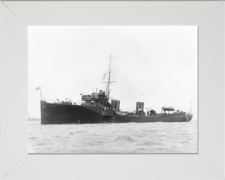 HMS Exe (1903) Royal Navy River Class Destroyer At Anchor Photo Print Wall Art Decor - Posters, Prints, & Visual Artwork - by Hampshire Prints (image 5 of 9)