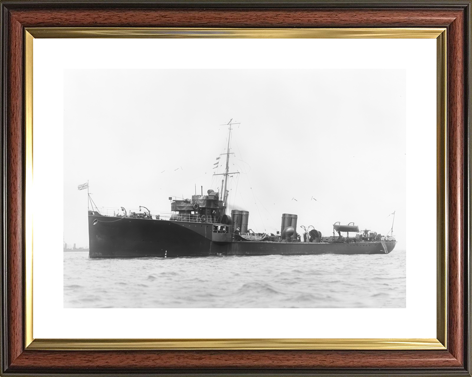 HMS Exe (1903) Royal Navy River Class Destroyer At Anchor Photo Print Wall Art Decor - Posters, Prints, & Visual Artwork - by Hampshire Prints (image 8 of 9)