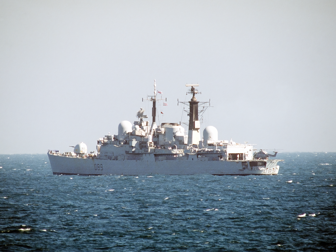 HMS Exeter (D89) Royal Navy Type 42 Destroyer In Open Water Photo Print Wall Art Decor - Posters, Prints, & Visual Artwork - by Hampshire Prints (image 1 of 9)