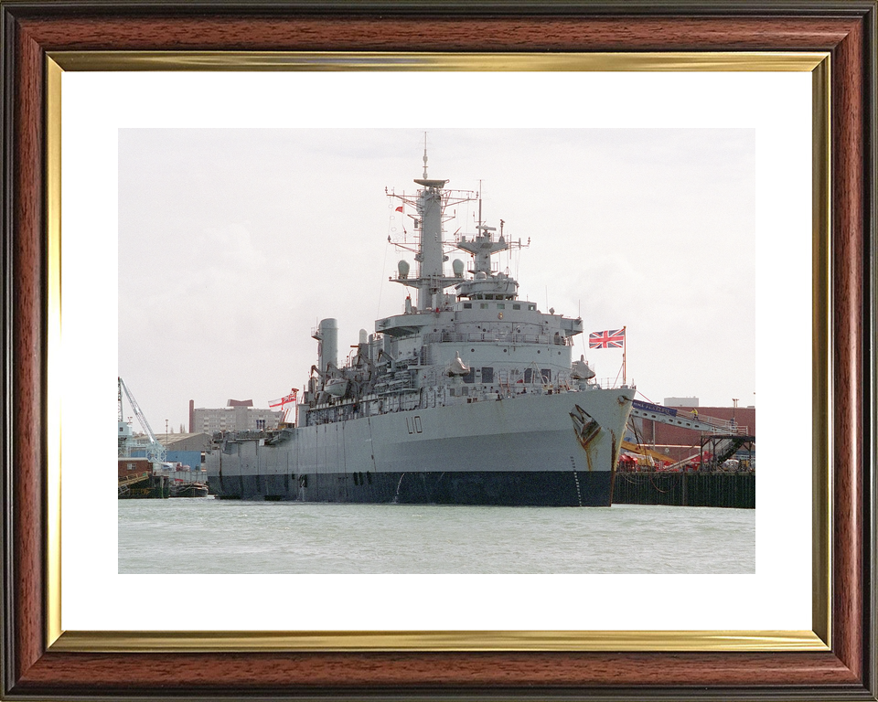 HMS Fearless (L10) Royal Navy Fearless Class Landing Platform Dock Alongside In Portsmouth Photo Print Wall Art Decor - Posters, Prints, & Visual Artwork - by Hampshire Prints (image 8 of 9)