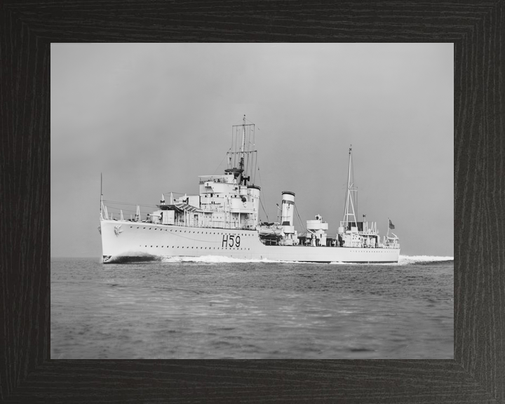 HMS Gallant (H59) Royal Navy G Class Destroyer Port Side View Photo Print Wall Art Decor - Posters, Prints, & Visual Artwork - by Hampshire Prints (image 3 of 9)