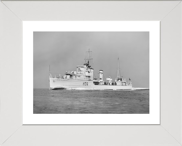 HMS Gallant (H59) Royal Navy G Class Destroyer Port Side View Photo Print Wall Art Decor - Posters, Prints, & Visual Artwork - by Hampshire Prints (image 4 of 9)