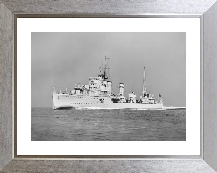 HMS Gallant (H59) Royal Navy G Class Destroyer Port Side View Photo Print Wall Art Decor - Posters, Prints, & Visual Artwork - by Hampshire Prints (image 6 of 9)