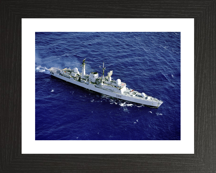 HMS Glasgow (D88) Royal Navy Type 42 Destroyer From the Air Photo Print Wall Art Decor - Posters, Prints, & Visual Artwork - by Hampshire Prints (image 2 of 9)