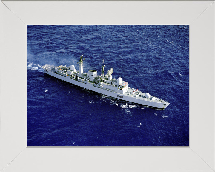 HMS Glasgow (D88) Royal Navy Type 42 Destroyer From the Air Photo Print Wall Art Decor - Posters, Prints, & Visual Artwork - by Hampshire Prints (image 5 of 9)