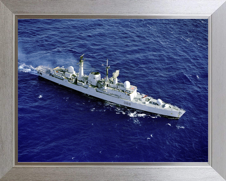 HMS Glasgow (D88) Royal Navy Type 42 Destroyer From the Air Photo Print Wall Art Decor - Posters, Prints, & Visual Artwork - by Hampshire Prints (image 7 of 9)