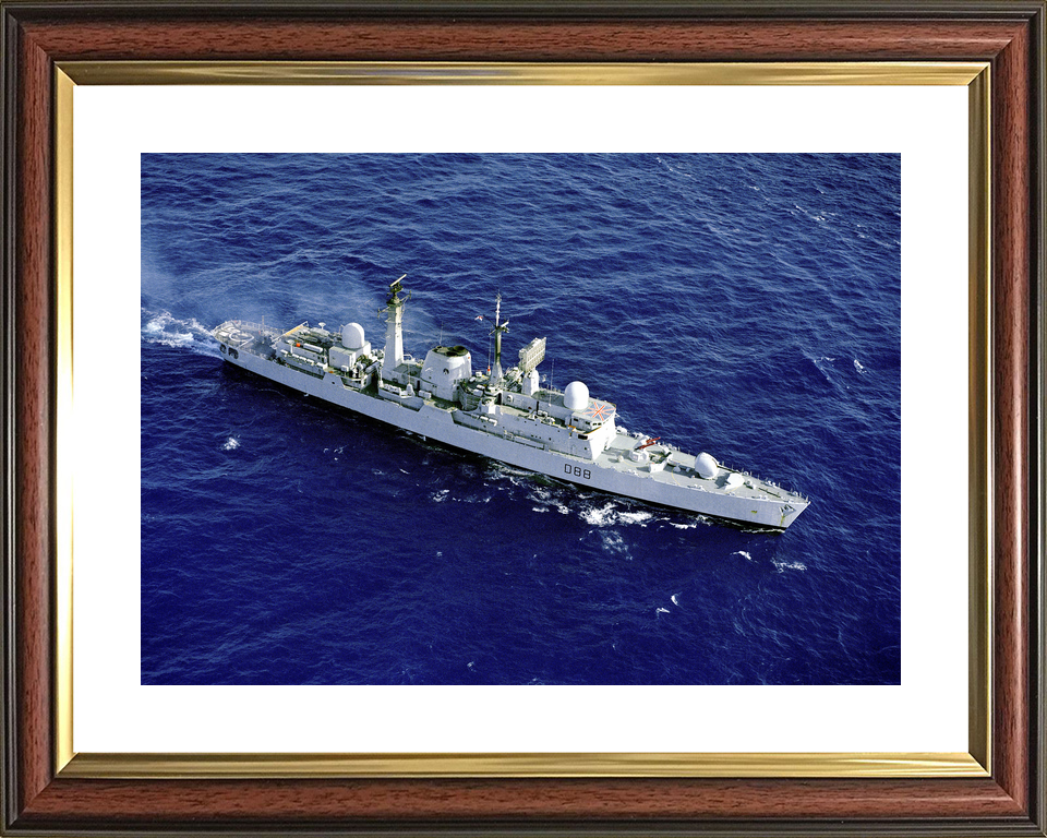 HMS Glasgow (D88) Royal Navy Type 42 Destroyer From the Air Photo Print Wall Art Decor - Posters, Prints, & Visual Artwork - by Hampshire Prints (image 8 of 9)