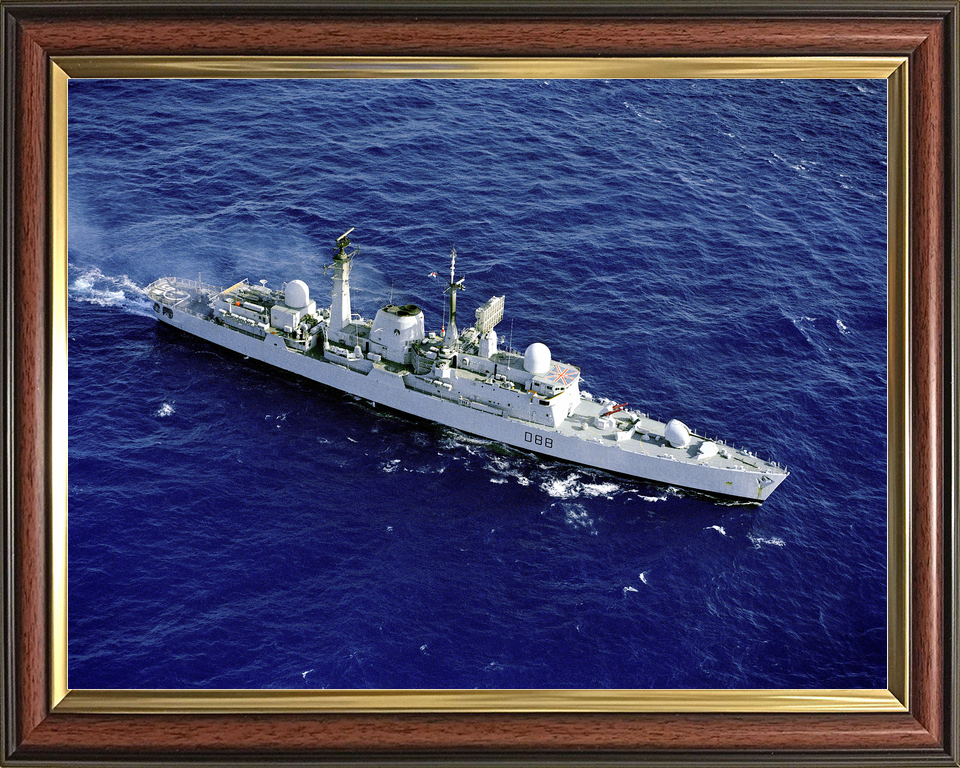 HMS Glasgow (D88) Royal Navy Type 42 Destroyer From the Air Photo Print Wall Art Decor - Posters, Prints, & Visual Artwork - by Hampshire Prints (image 9 of 9)