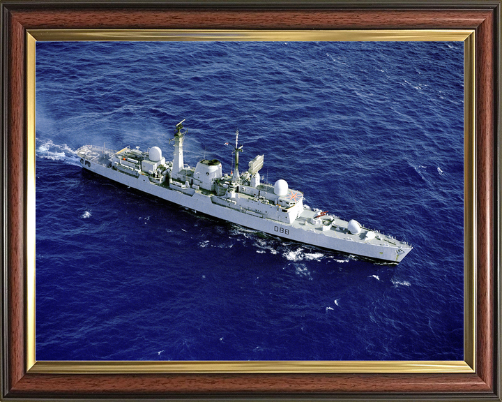 HMS Glasgow (D88) Royal Navy Type 42 Destroyer From the Air Photo Print Wall Art Decor - Posters, Prints, & Visual Artwork - by Hampshire Prints (image 9 of 9)