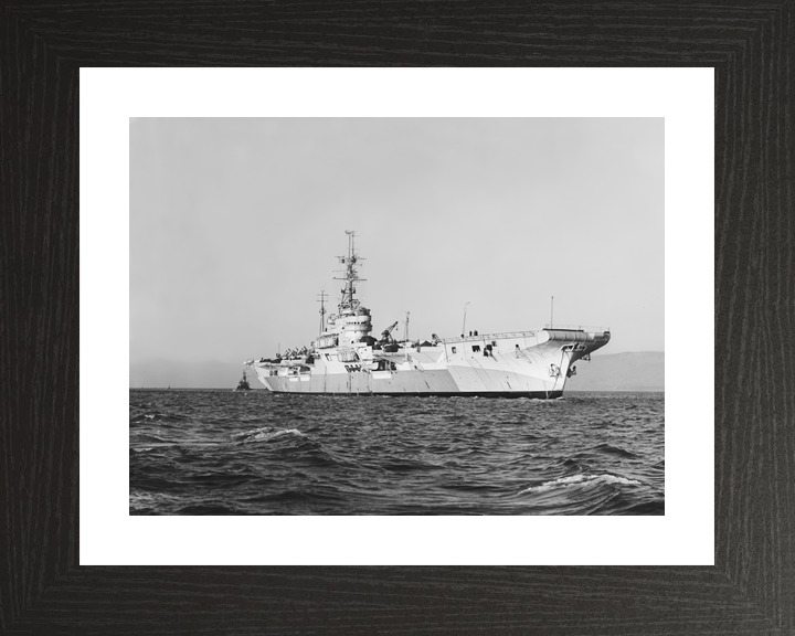 HMS Glory (R62) Royal Navy Colossus Class Aircraft Carrier At Anchor Photo Print Wall Art Decor - Posters, Prints, & Visual Artwork - by Hampshire Prints (image 2 of 9)