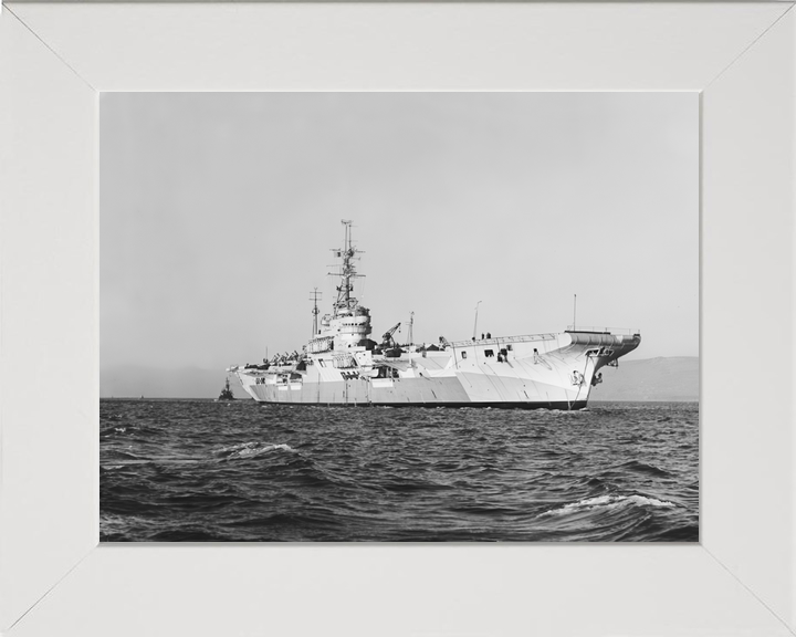 HMS Glory (R62) Royal Navy Colossus Class Aircraft Carrier At Anchor Photo Print Wall Art Decor - Posters, Prints, & Visual Artwork - by Hampshire Prints (image 5 of 9)