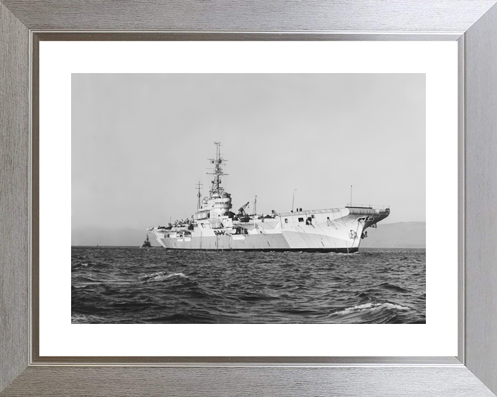 HMS Glory (R62) Royal Navy Colossus Class Aircraft Carrier At Anchor Photo Print Wall Art Decor - Posters, Prints, & Visual Artwork - by Hampshire Prints (image 6 of 9)