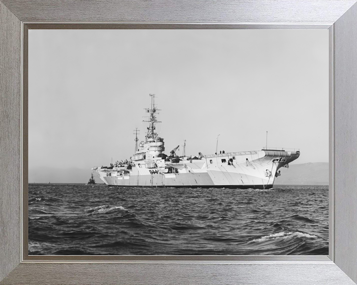 HMS Glory (R62) Royal Navy Colossus Class Aircraft Carrier At Anchor Photo Print Wall Art Decor - Posters, Prints, & Visual Artwork - by Hampshire Prints (image 7 of 9)